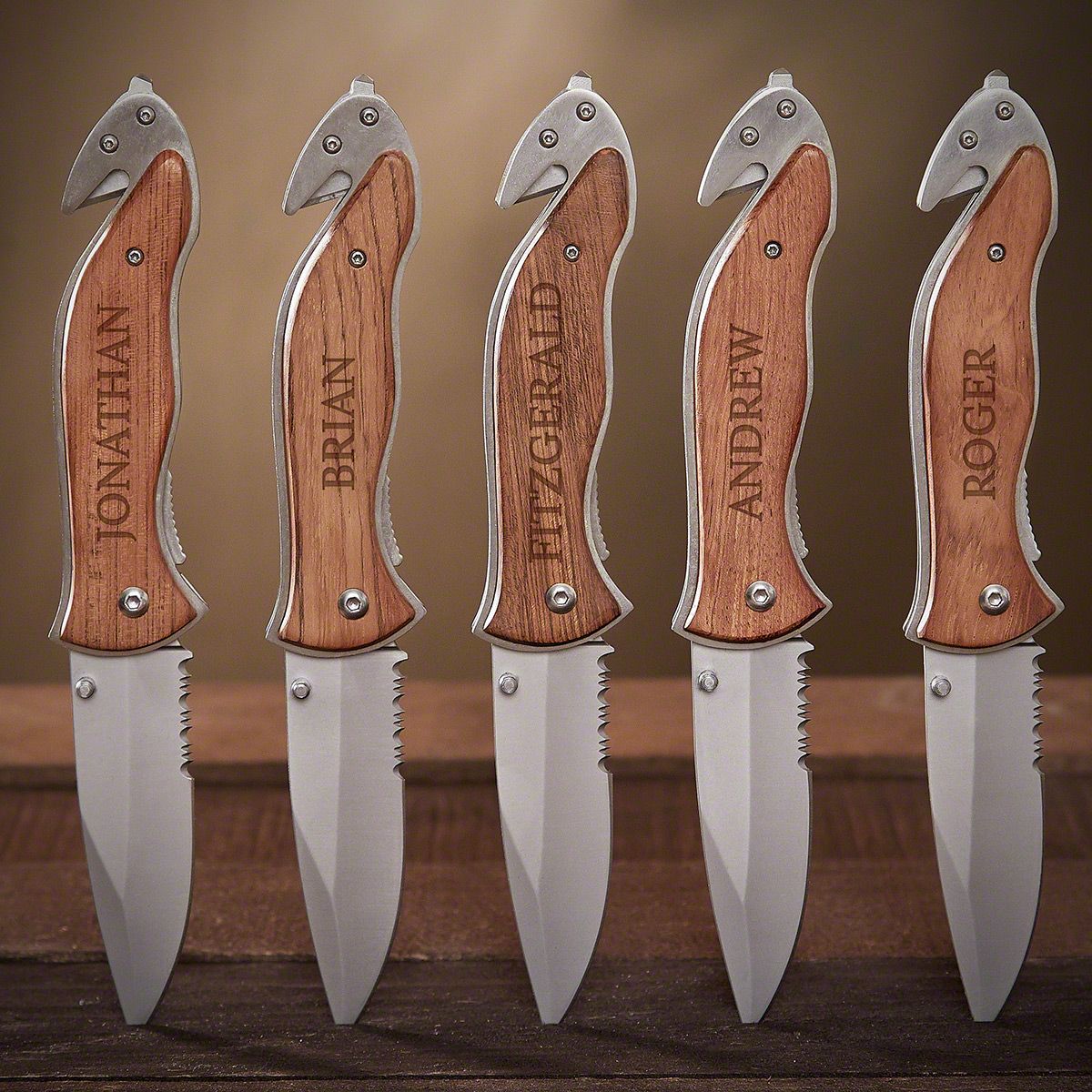 Groomsmen Gift, Set of 7, Wood Handle Pocket Knife Gift Set - Personalized  Knife, Engraved Knife, Hunting Knives - Wedding Party Knives Men