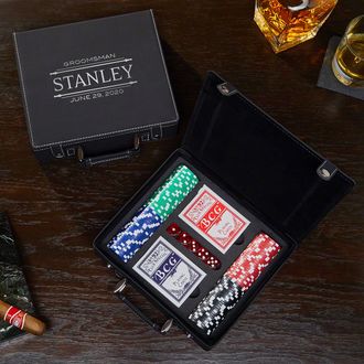 Personalized Poker Set - Gift for Groomsmen