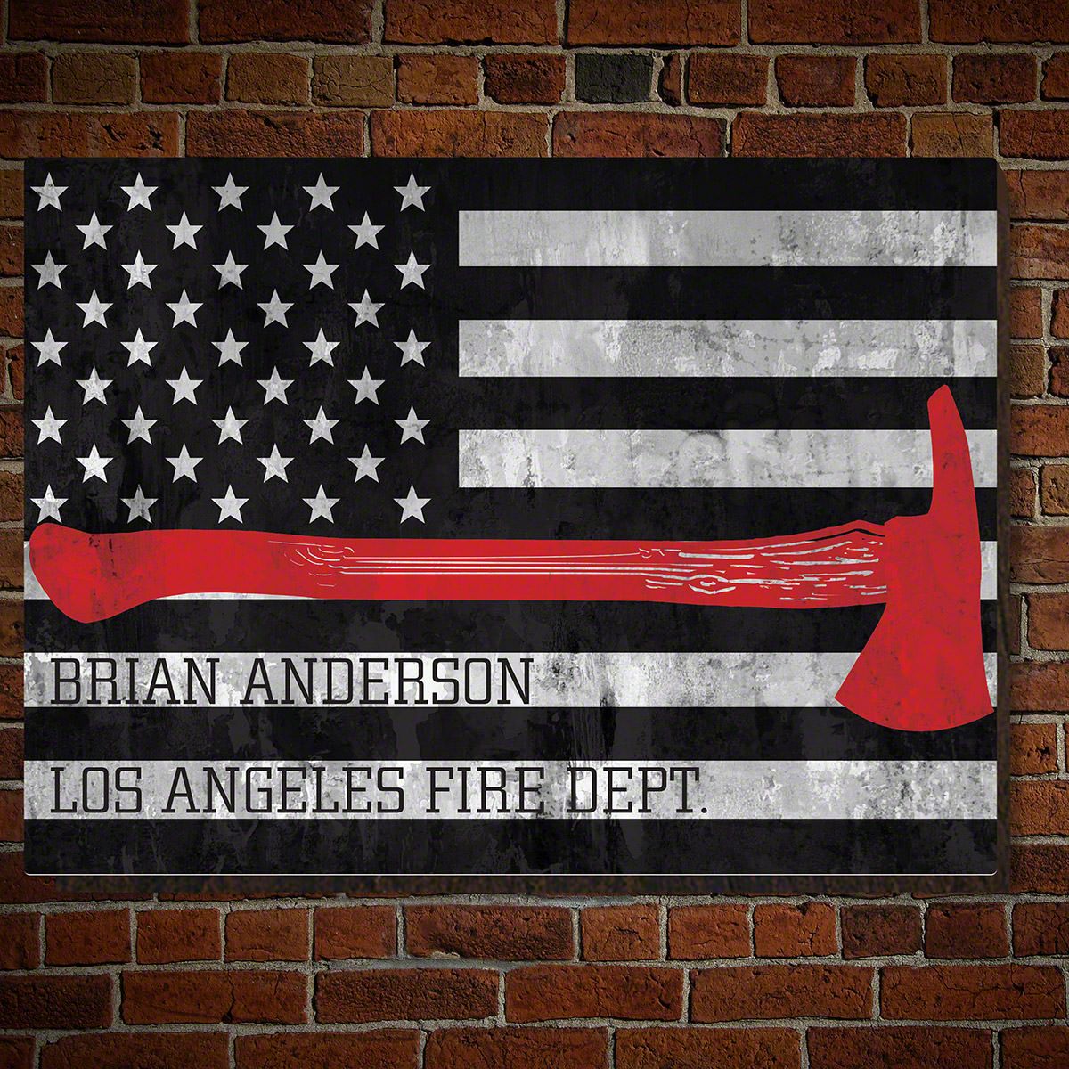Wildlands Fire Axe Custom Sign  Gift for Firefighters