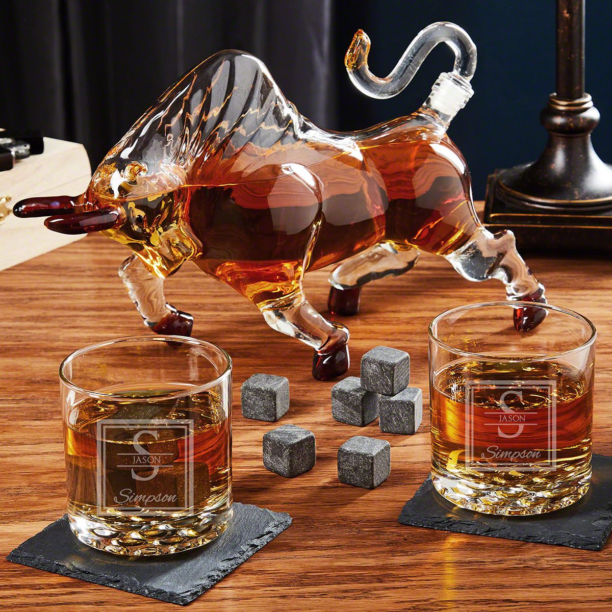 Art Deco Whiskey Decanter 5 Piece Set – Maketh The Man