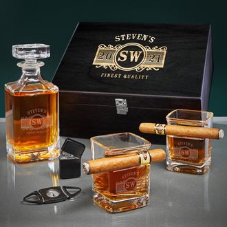 Fathers Day Husband Gifts from Wife, Gifts for Husband Bar Accessories,  Exquisite Whiskey Decanter Gift Set for Men, Gifts for Husband Bar  Accessories