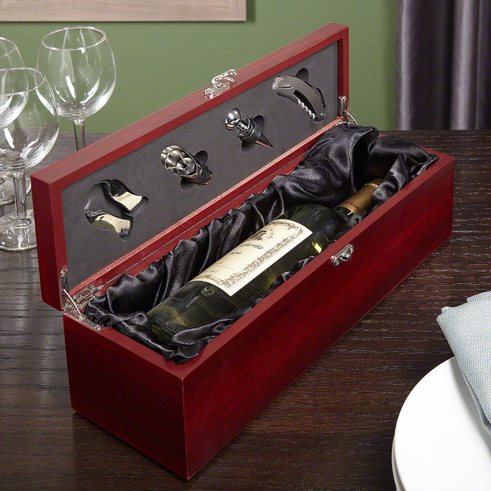 "Bonacorso Wine Gift Box Set, Engravable"