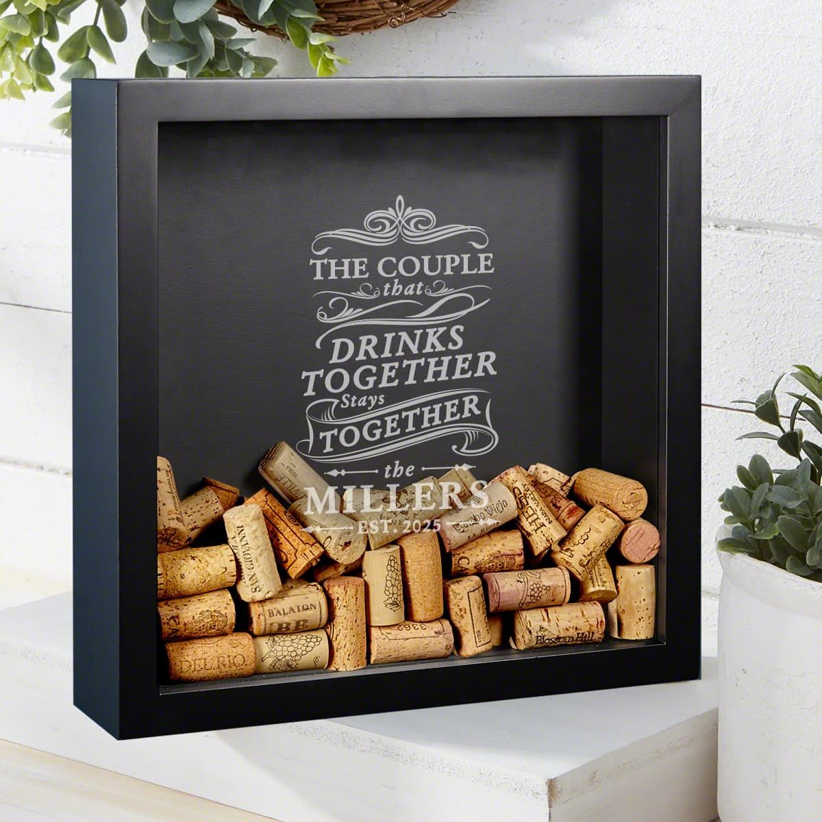 Drink Together Stay Together Custom Shadow Box