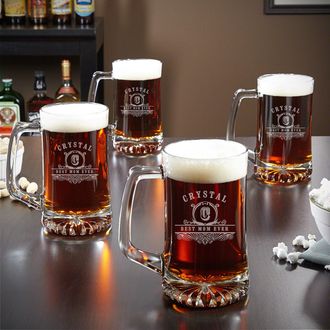Custom Engraved Drinking Glasses Gift for Men Him Beer Lover Personalized Beer  Glass Gifts Cup Groomsmen Wedding Monogram - AliExpress