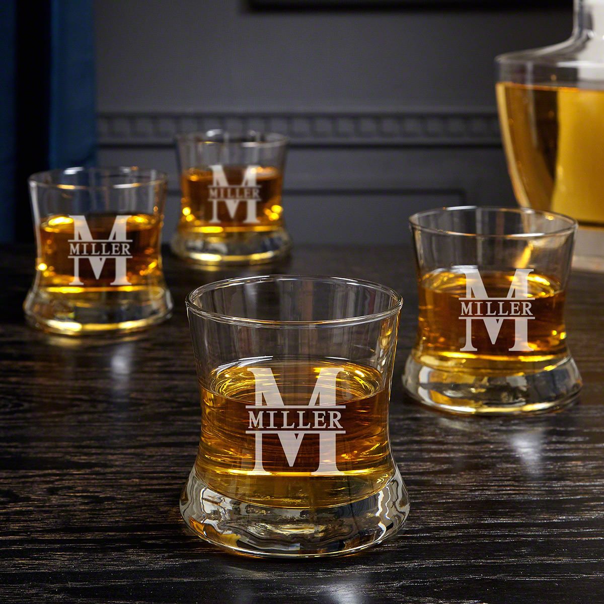 Whiskey Glasses Set of 2 with Matching Ice Ball Molds, Bourbon Glass