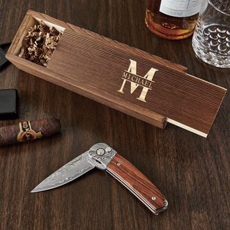 Mini Damascus Knife Gift Set 111-11 - Willowcreek Custom Knives