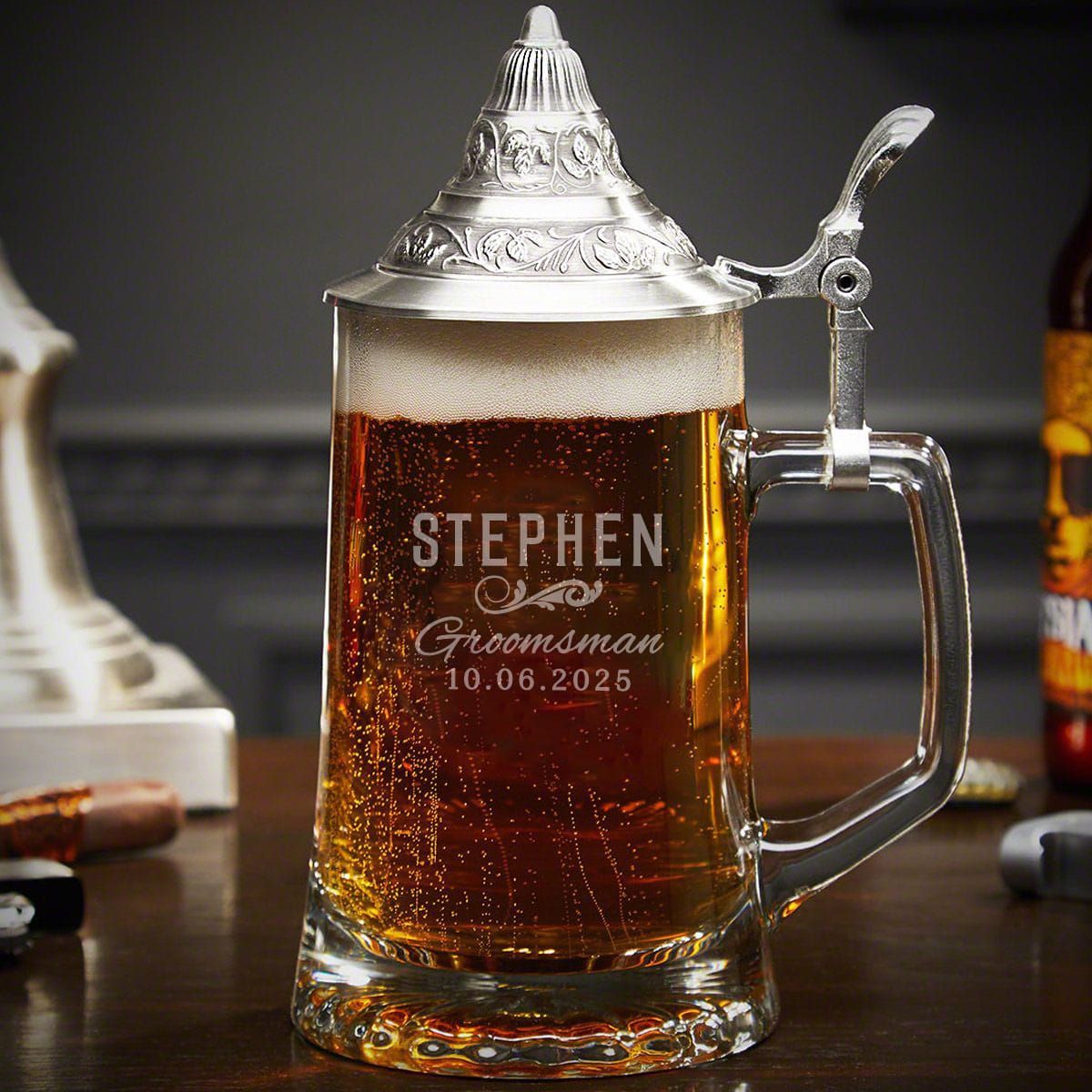 Stanley Ceramivac Personalized Beer Stein 24 Oz, Perfect Custom Groomsmen  Gift 