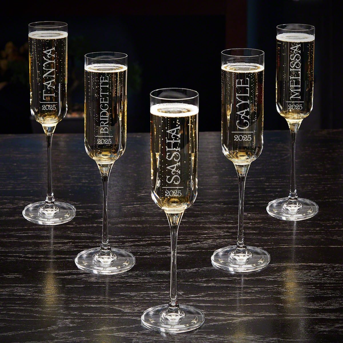 Custom Engraved Champagne Flute