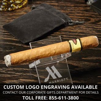 Custom Acrylic Cigar Stand with Pouch Cigar Gifts - Home Wet Bar