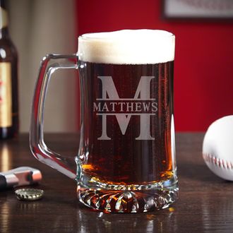 Brewmaster 17 oz Beer Mugs, Set of 4 Beer Lover Gift - Home Wet Bar