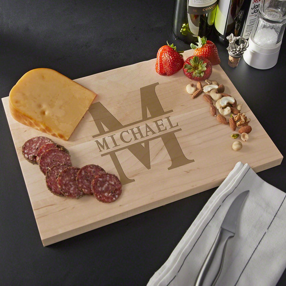 Engraved Maple Cutting Board - Oakmont Small (0.75in Thick)