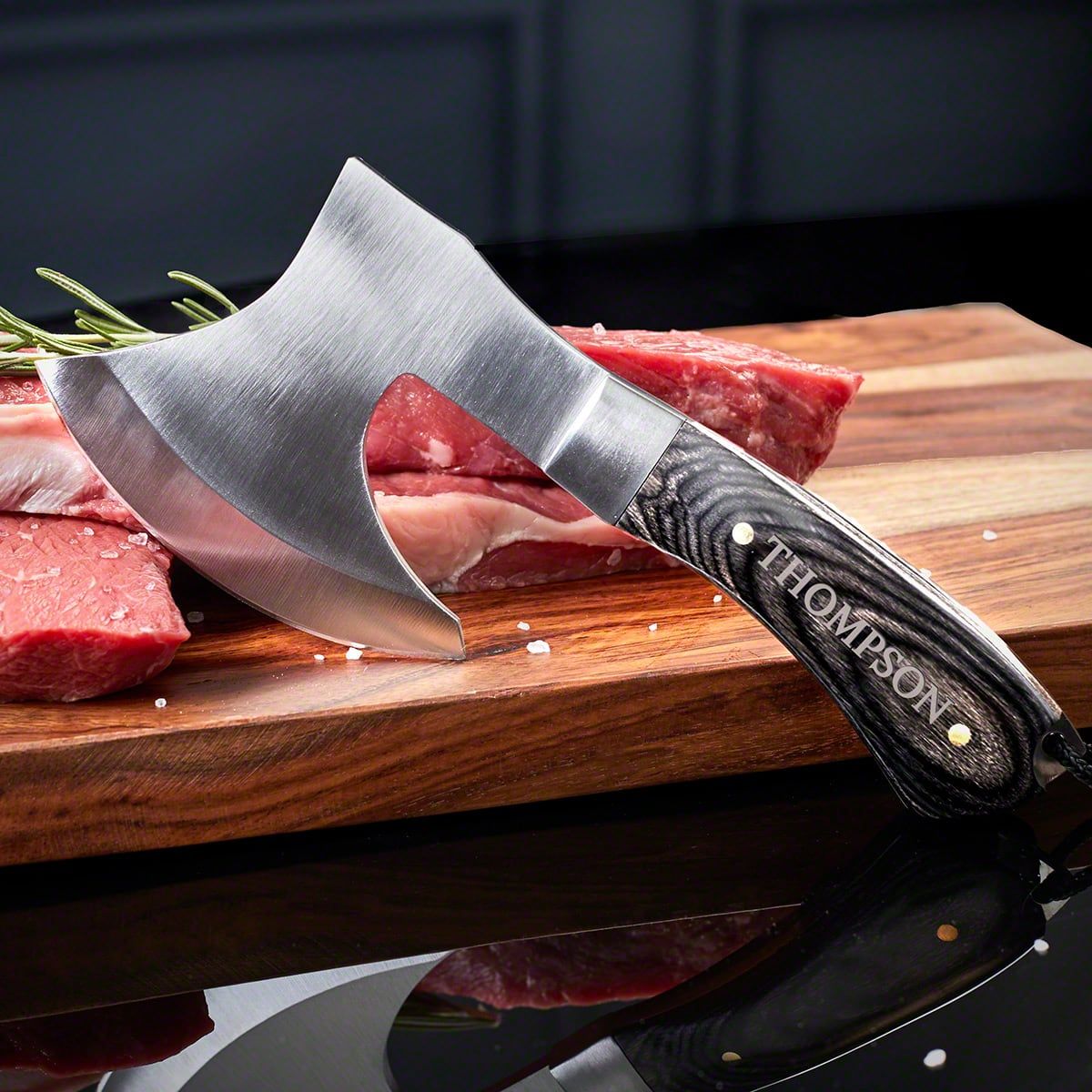 Be Bold Personalized Meat Cleaver Knife, Set of 5 - Groomsmen Gifts - Home Wet Bar