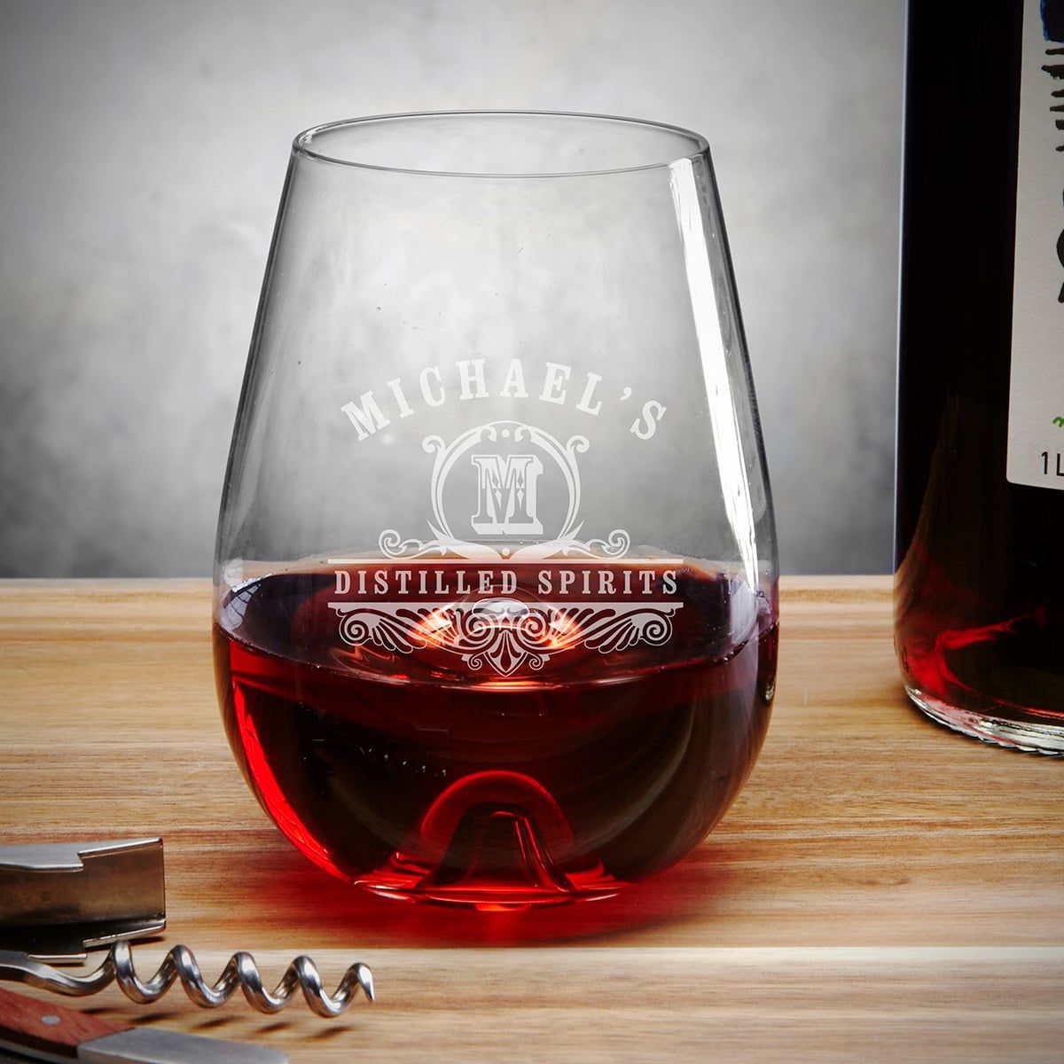 Stolzle Personalized Aerating Wine Glass Stemless