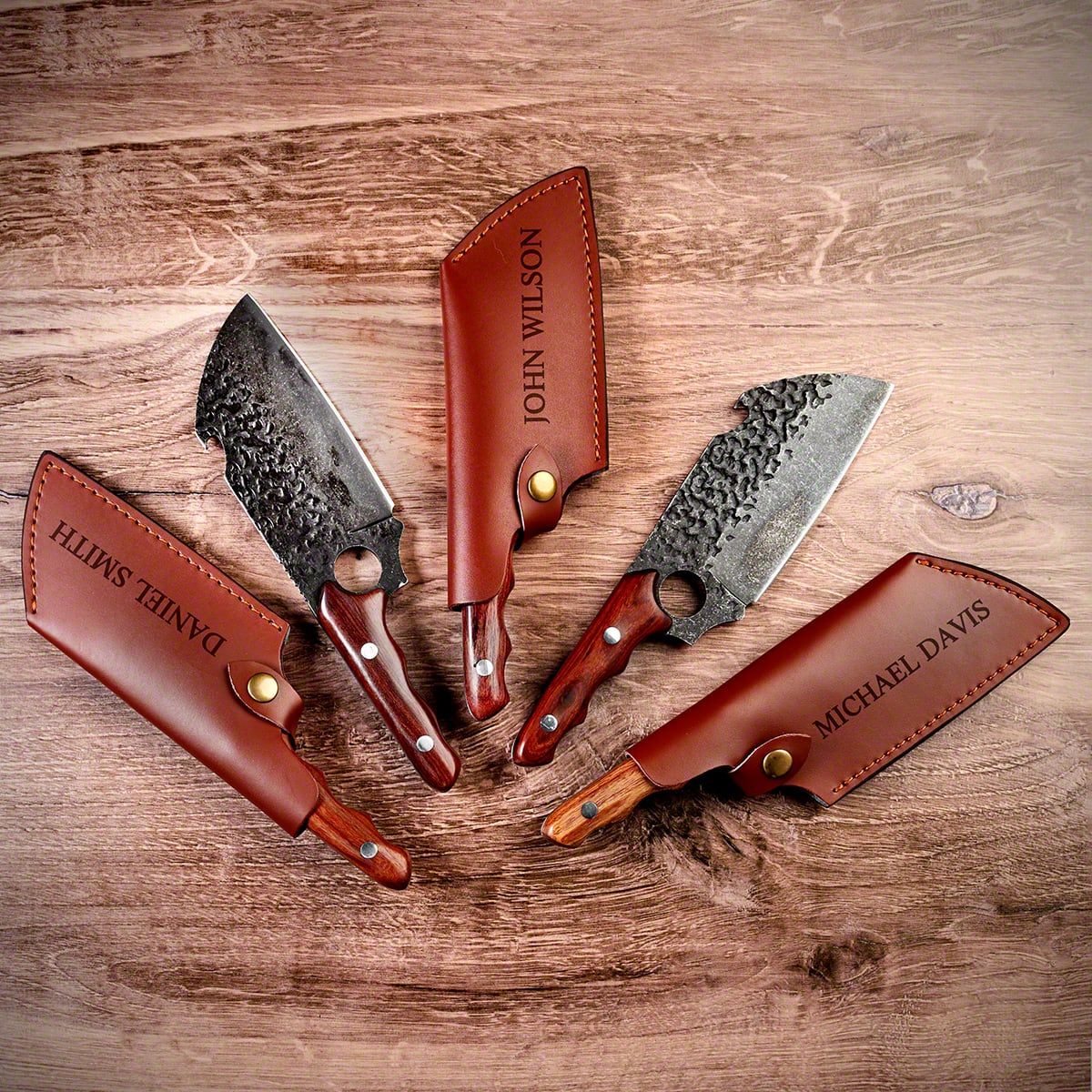 Be Bold Personalized Meat Cleaver Knife W Bottle Opener - Home Wet Bar